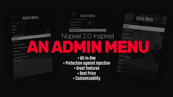 NoPixel Admin Menu for QBCore and ESX NoPixel Admin Menu for QBCore and ESX