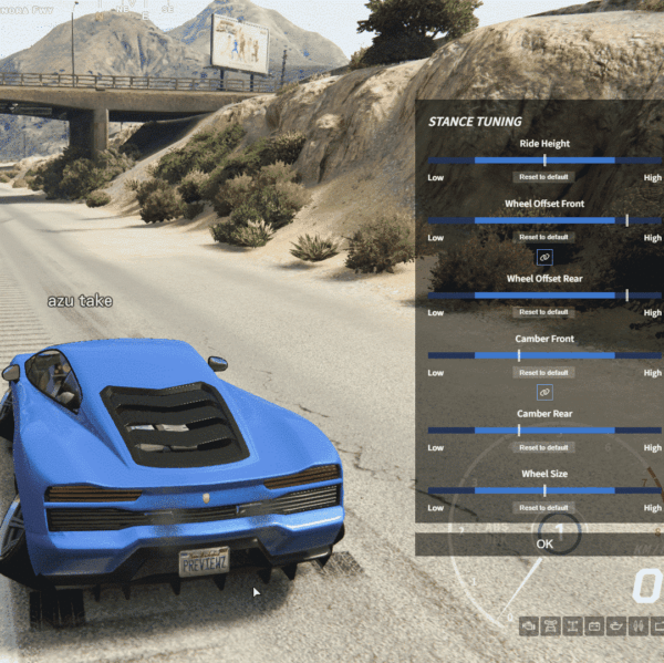 FREE Vehicle Stance Kit Modern UI FREE Vehicle Stance Kit Modern UI