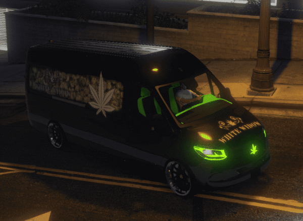 White Widow Job with Van White Widow Job with Van