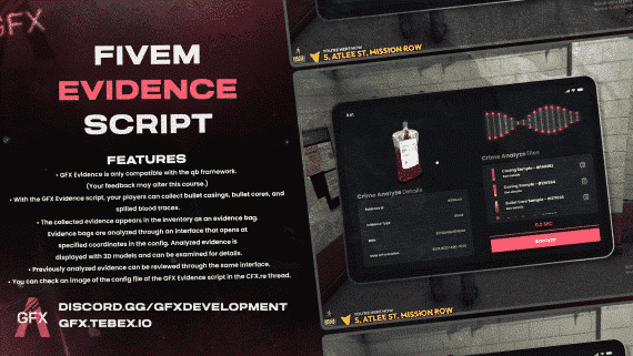FREE QBCore Evidence System FREE QBCore Evidence System