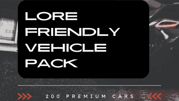 FiveM Lore Friendly Cars Pack 200+ Vehicles